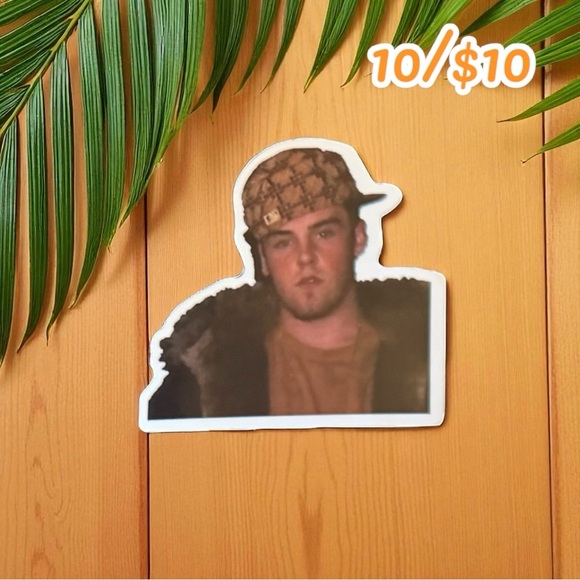 Scumbag Steve Meme Vinyl Sticker – Classic Internet Humor - Picture 1 of 1